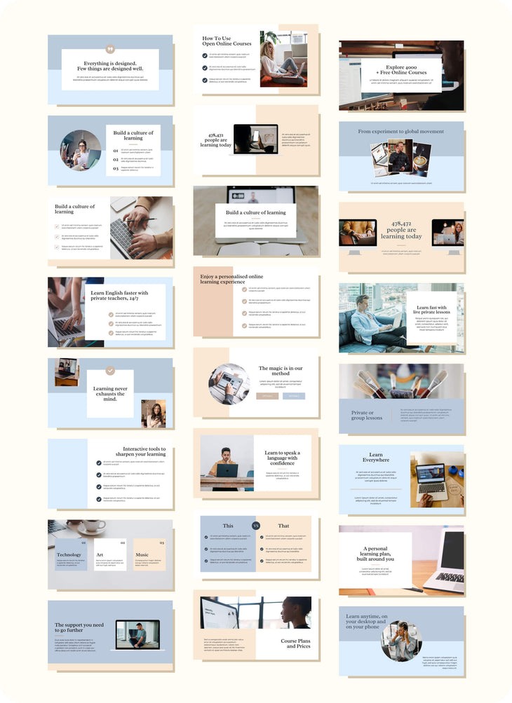 Lesson 2 Slide Design Course Lesson Slides – The Canva Template Vault