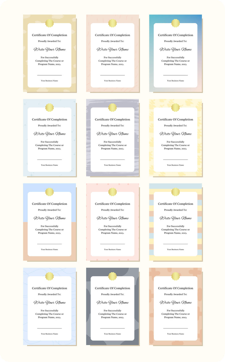 Course, Membership & Program Certificates