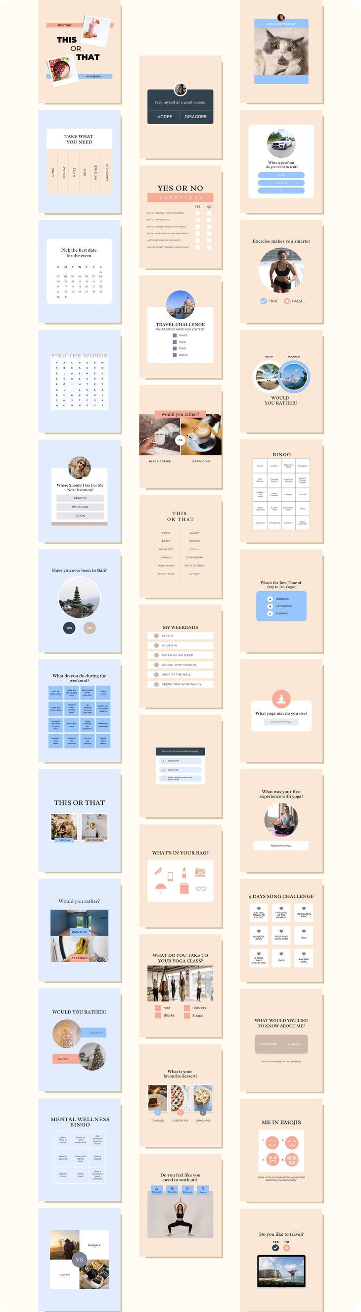 Engagement Drivers, Questions, Games & Meme Posts