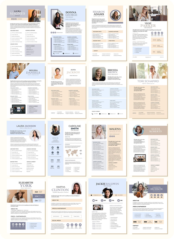 Media Profile One-Sheets